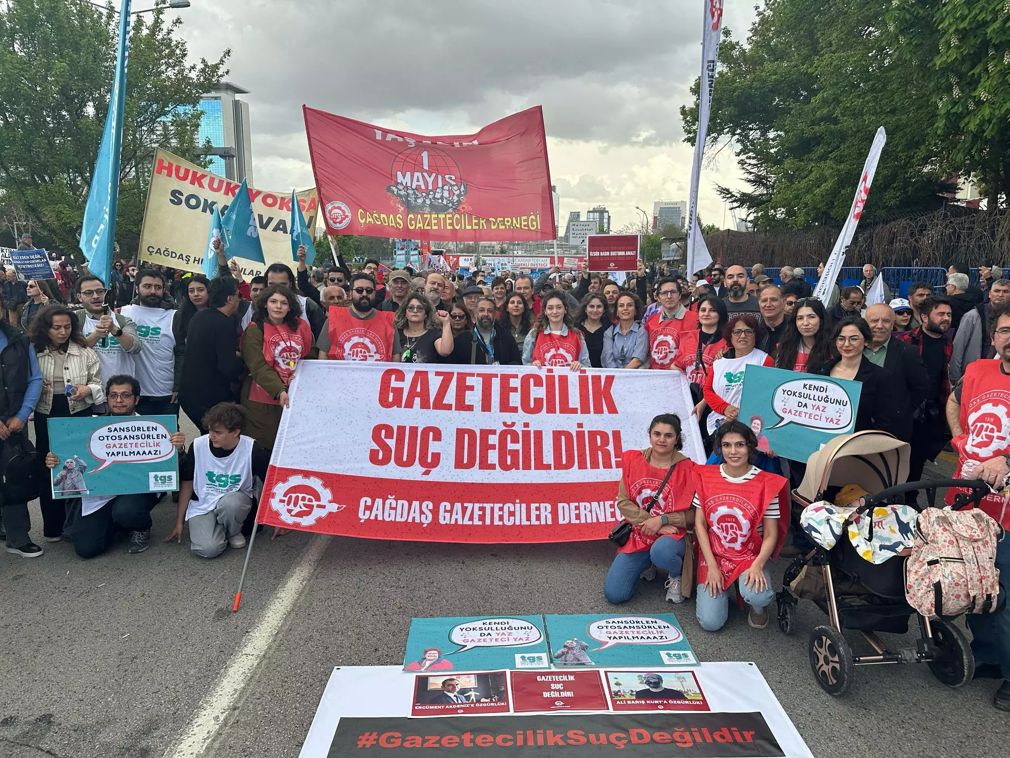 Çağdaş Ankara 1 Mayıs’ta: Gazetecilik suç değildir